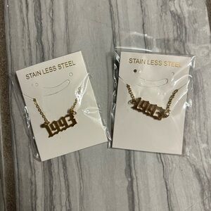 Pair of 1993 necklaces